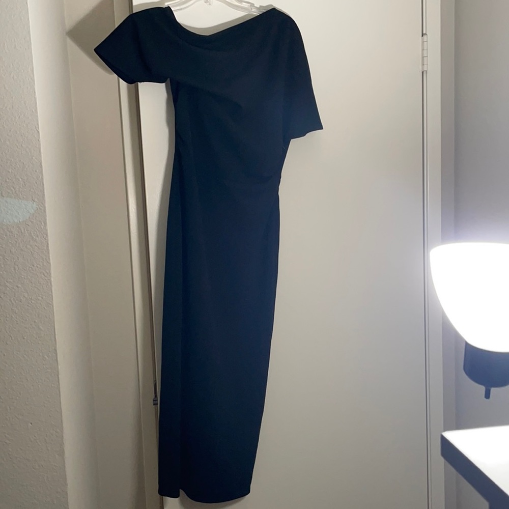 ASOS black midi dress
